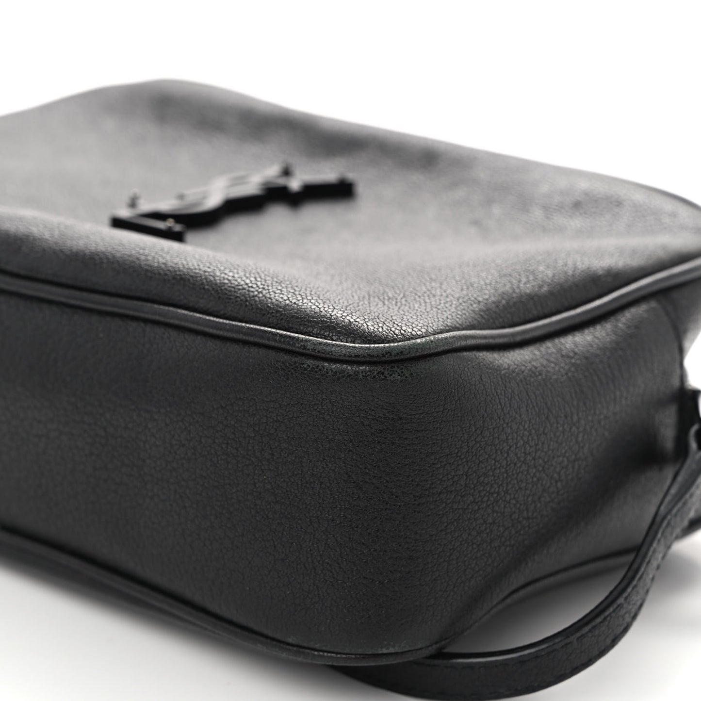 Lambskin Monogram Small Lou Camera Bag Black