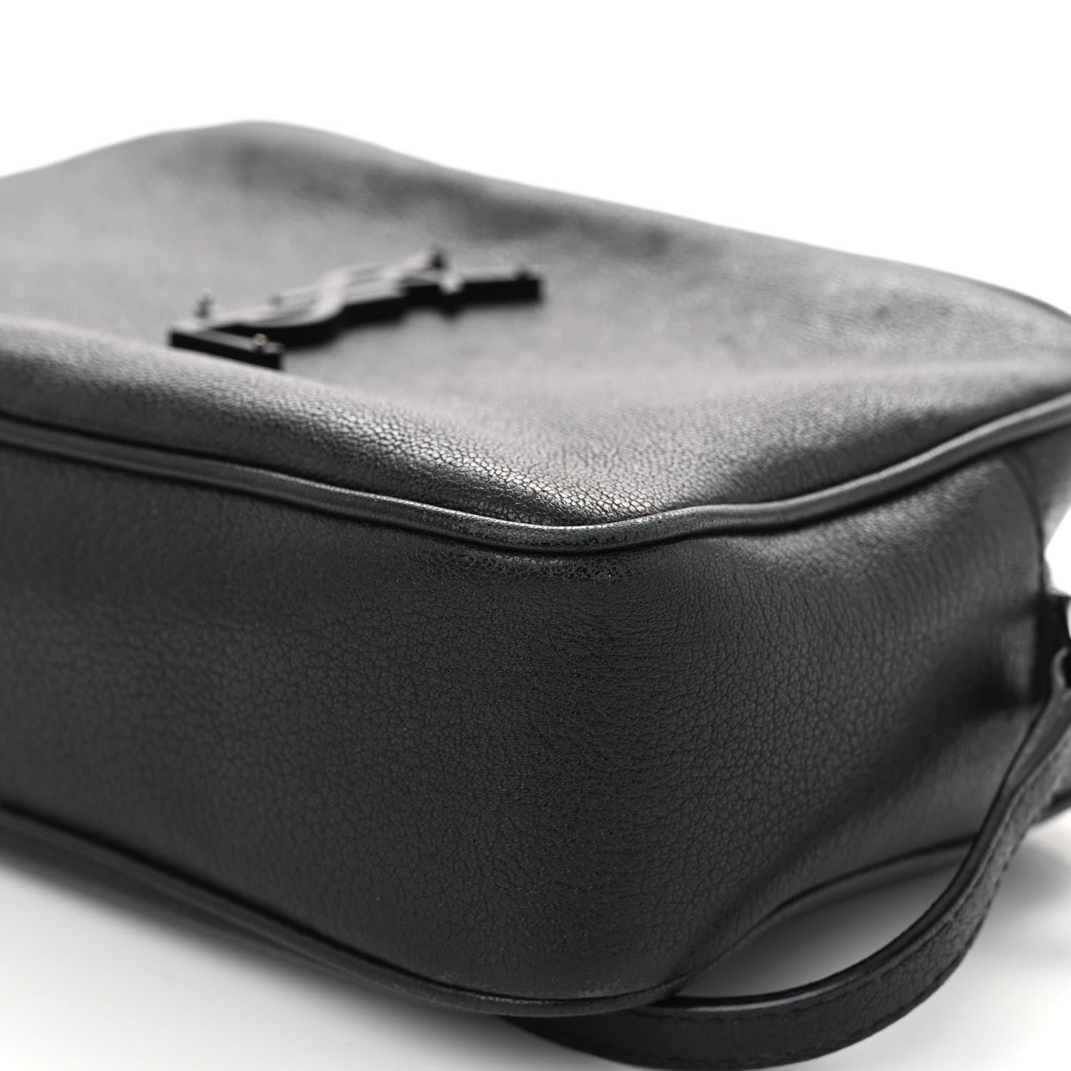 Saint Laurent Lambskin Monogram Small Lou Camera Bag Black 9 of 10