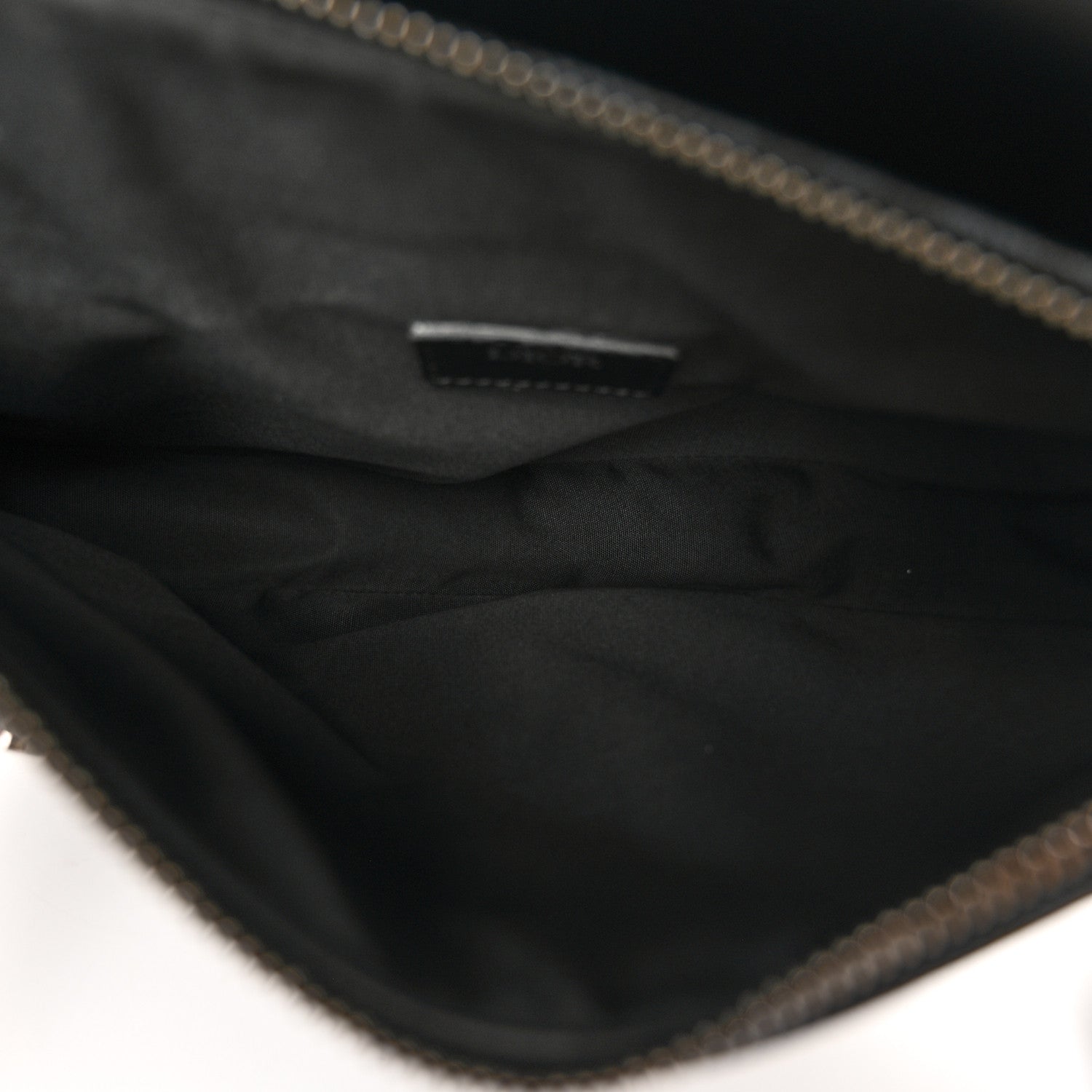 Christian Dior Smooth Calfskin Canvas CD Diamond Mens Saddle Bag Black 5 of 11
