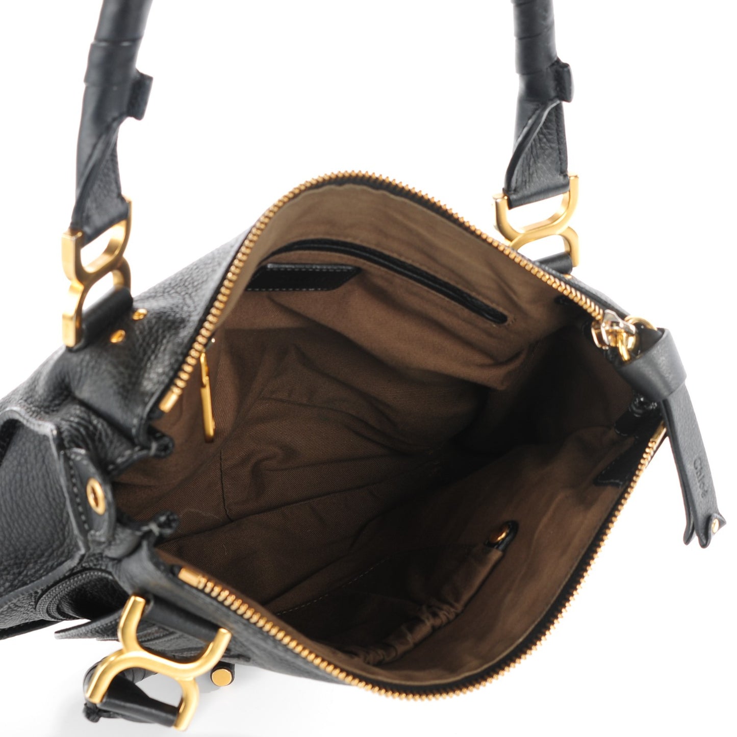 Calfskin Medium Marcie Satchel Black