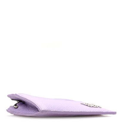 Loewe Pebble Grain Calfskin Anagram Square Zip Cardholder Dirty Mauve 5 of 9