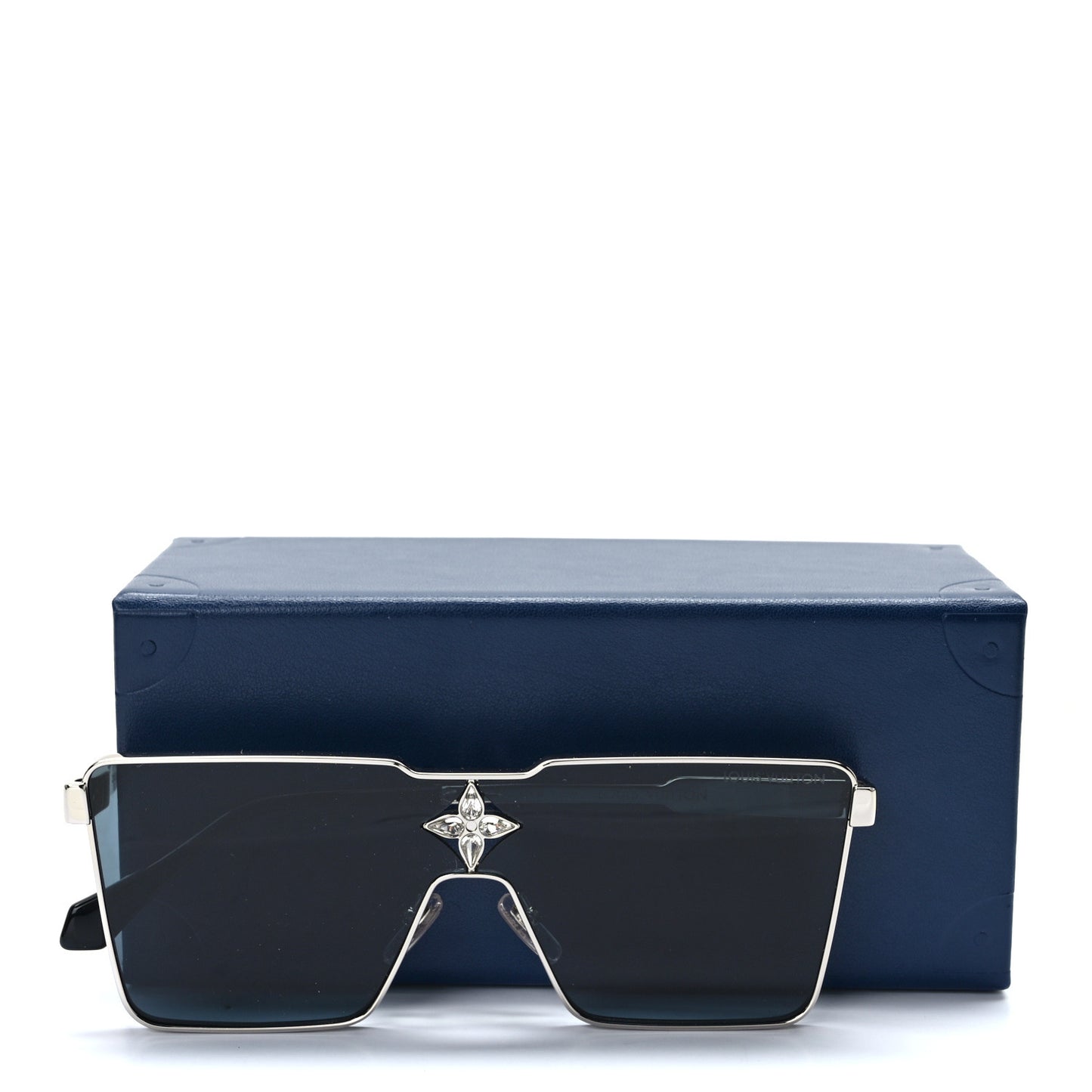 Metal Swarovski Crystal Cyclone Sunglasses Z1815U Silver