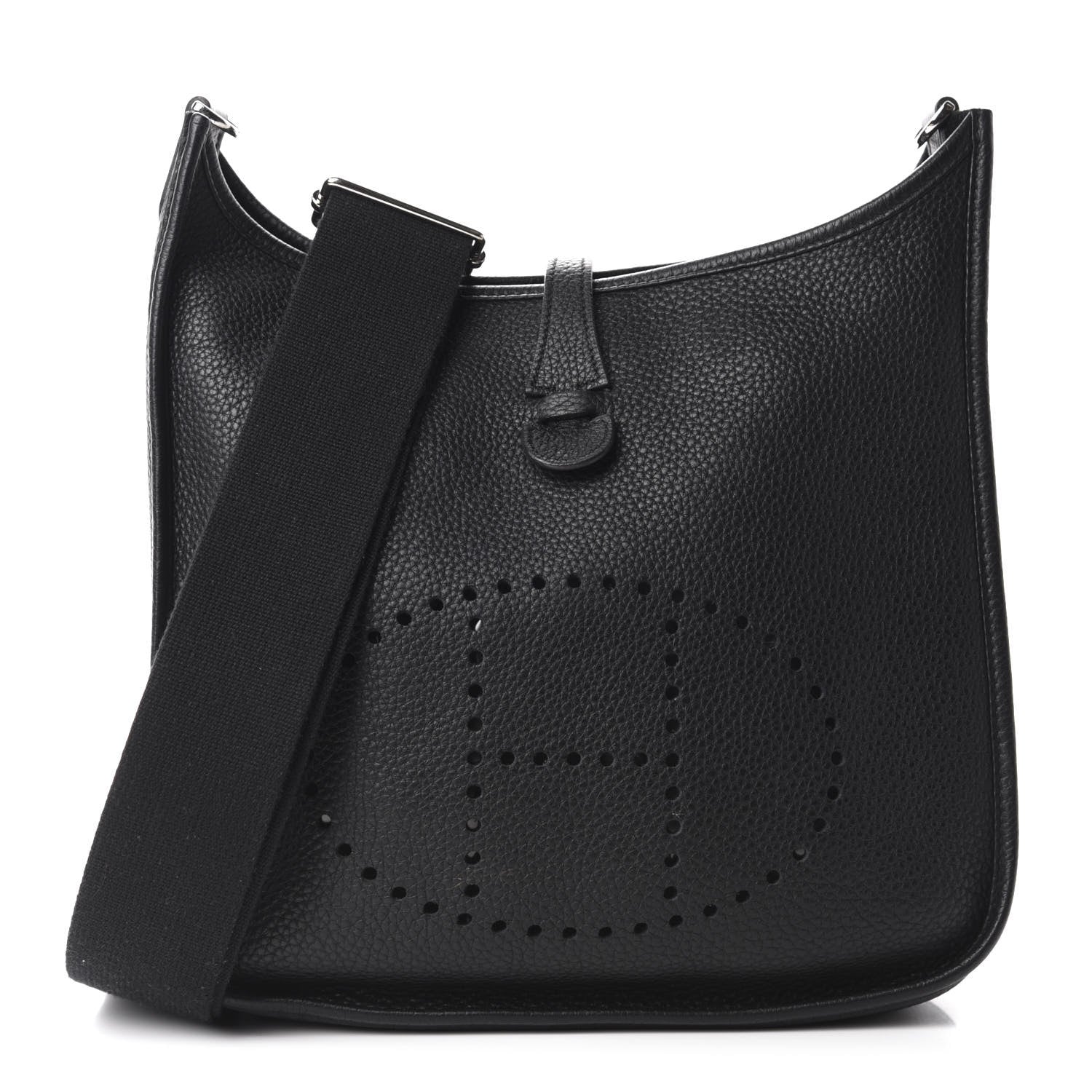 Hermes Taurillon Clemence Evelyne III PM Black 1 of 10