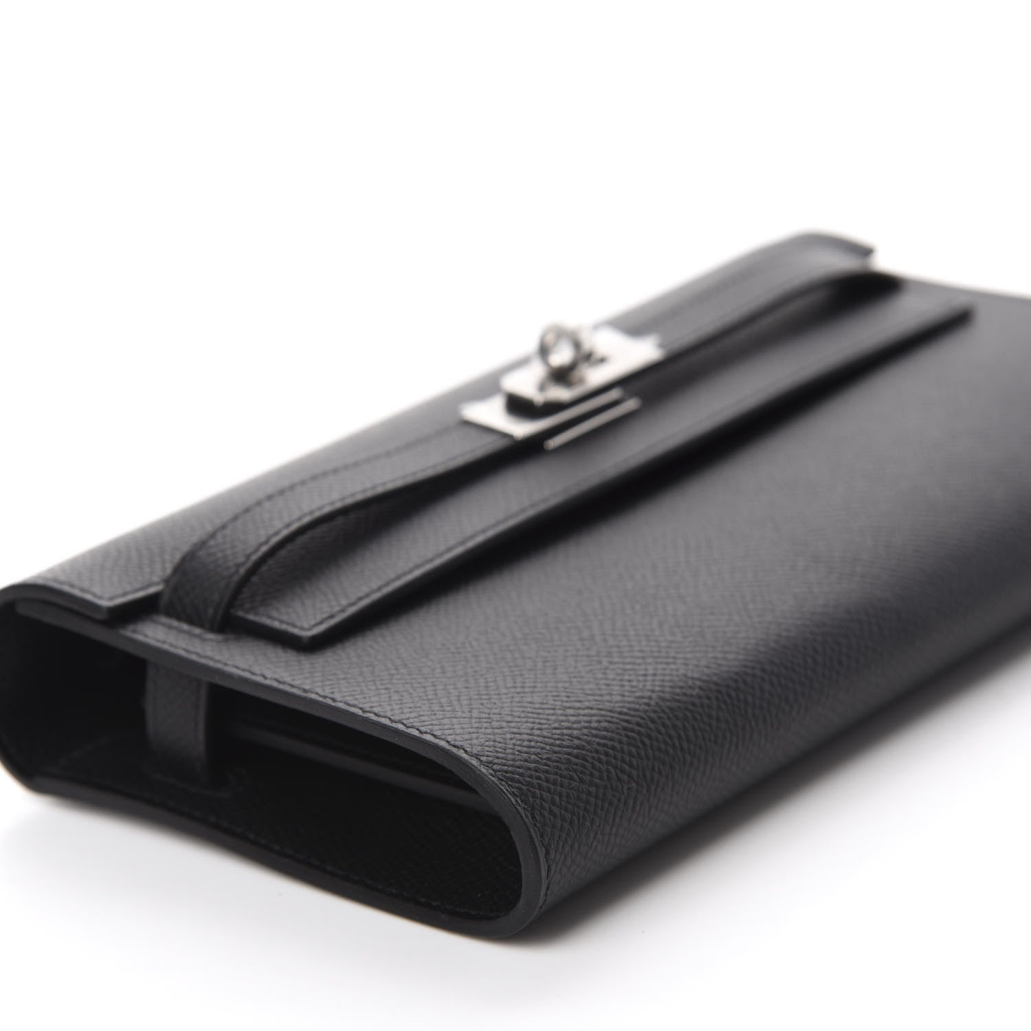 Hermes Epsom Kelly Wallet To Go Black 6 of 10