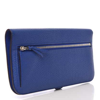Hermes Togo Dogon Recto Verso Wallet Bleu Electrique 3 of 8