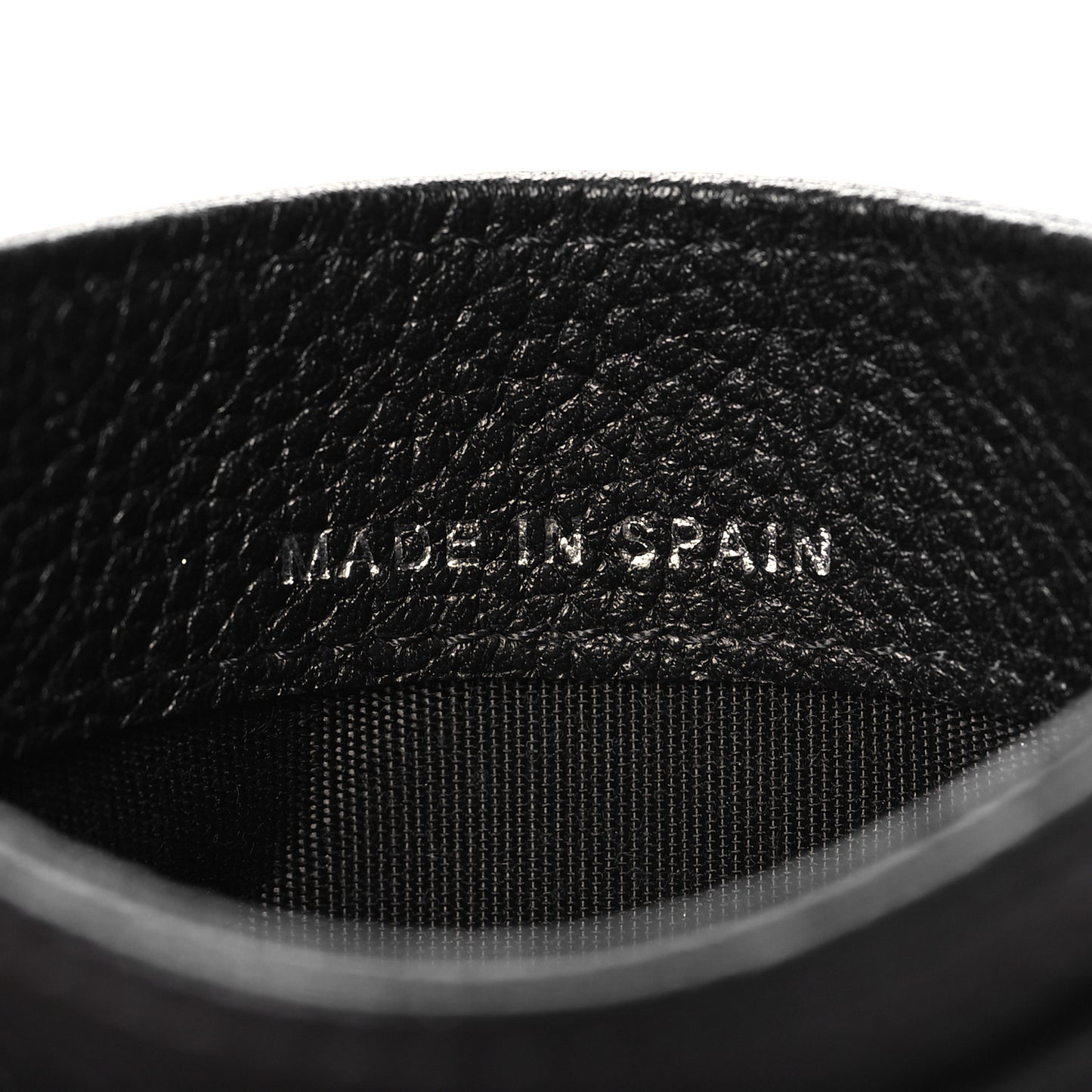 Grained Calfskin CC Card Holder Black