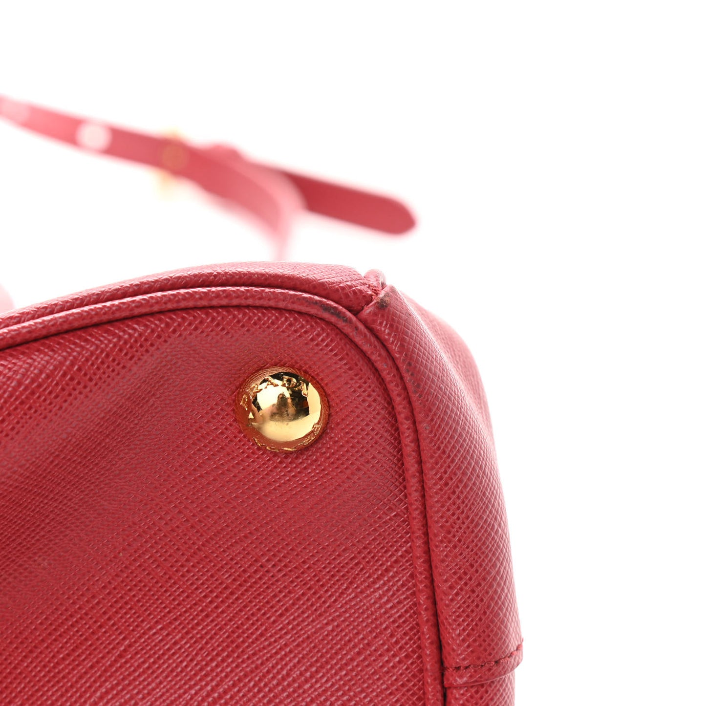 Saffiano Medium Galleria Double Zip Tote Fuoco