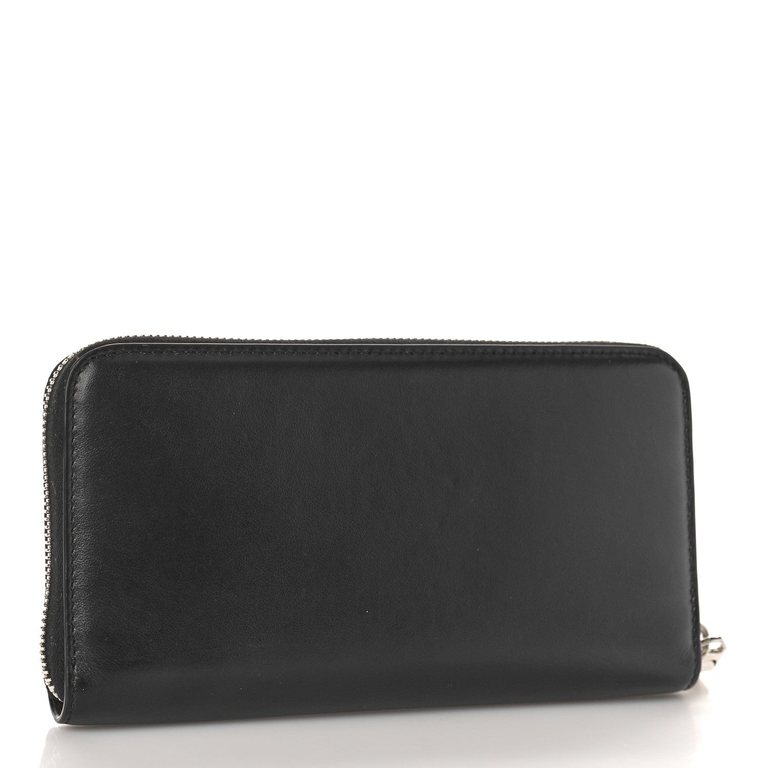 Givenchy Calfskin Logo Zip Around Wallet Black 3 of 8