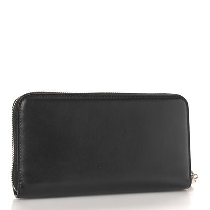 Givenchy Calfskin Logo Zip Around Wallet Black 3 of 8