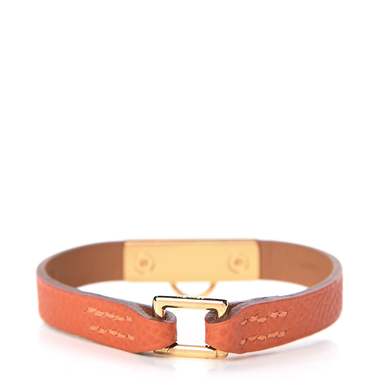 Hermes Epsom Micro Rivale Bracelet XS Orange 3 of 6