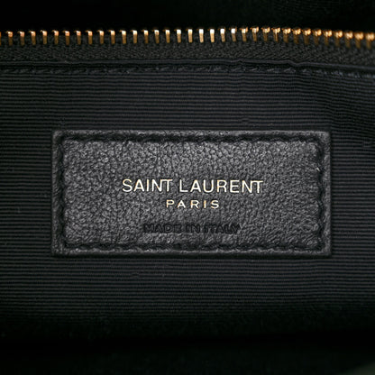 Saint Laurent Suede Y Quilted Monogram Medium Loulou Chain Satchel Vert Opaline 6 of 10