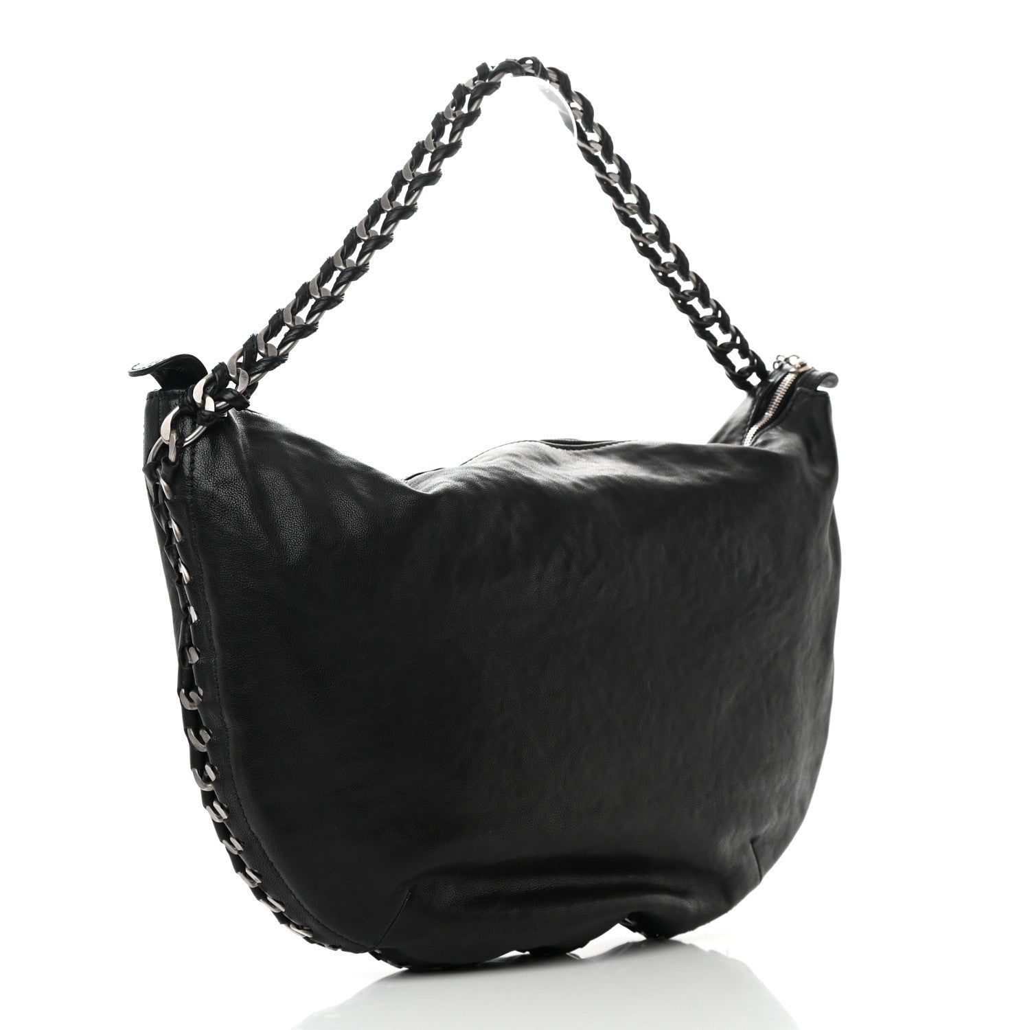 Chanel Calfskin Modern Chain Hobo Black 3 of 12