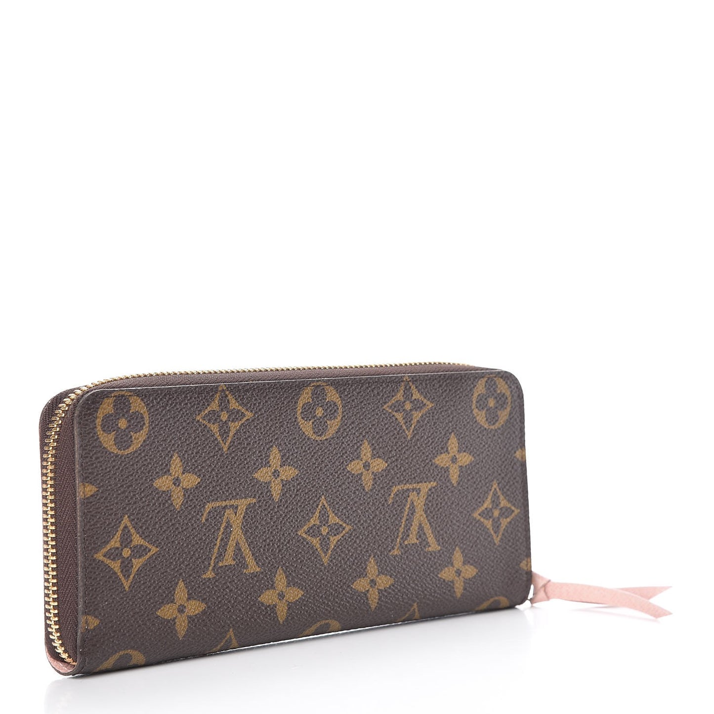 Monogram Clemence Wallet Rose Ballerine