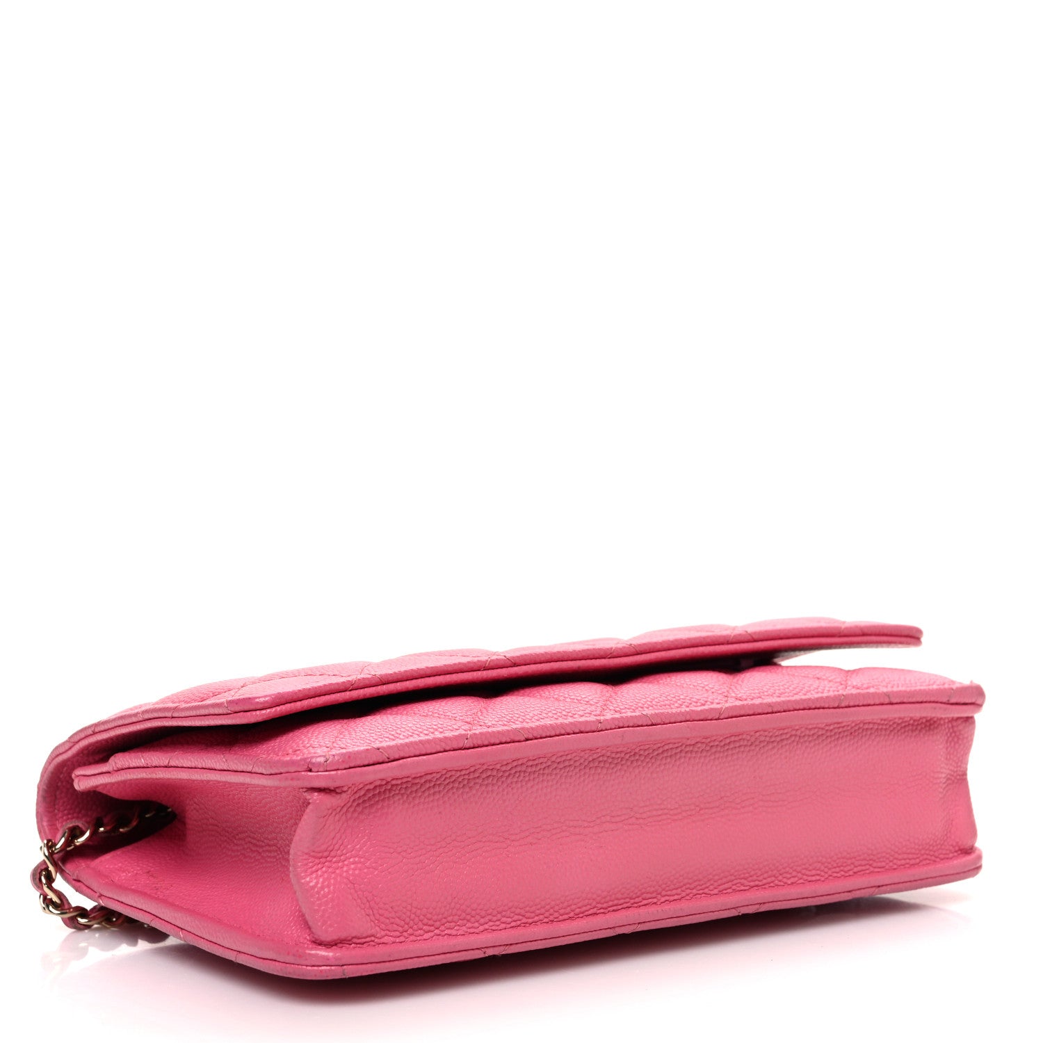 Chanel Caviar Quilted Wallet on Chain WOC Pink 4 of 13