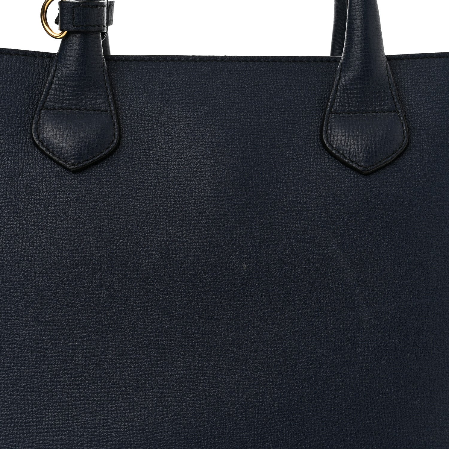 Burberry Derby Calfskin House Check Medium Banner Tote Ink Blue 9 of 12