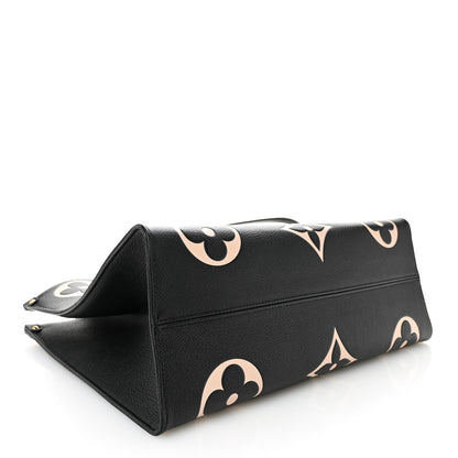 Louis Vuitton Empreinte Monogram Giant Onthego MM Black Beige 4 of 10