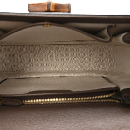 Gucci GG Supreme Monogram Studded Calfskin 100 Centennial Geometric Medium Bamboo 1947 Top Handle Bag Beige Ebony Multicolor 6 of 12