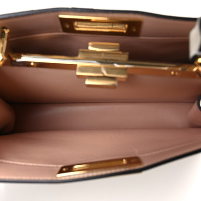 Fendi Vitello Seta Chamois Stocking Girl Inlay Medium Peekaboo I SEE U Satchel White Ice Multicolor 6 of 11