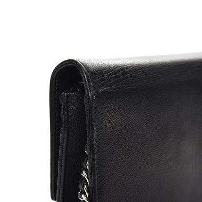 Chanel Caviar Sevruga Wallet On Chain WOC Black 9 of 12