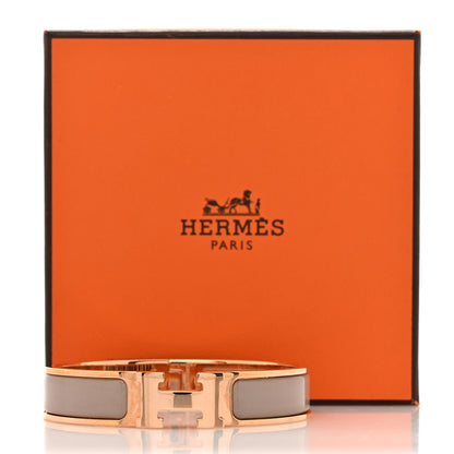 Hermes Enamel Narrow Clic Clac H Bracelet PM Marron Glace 6 of 6