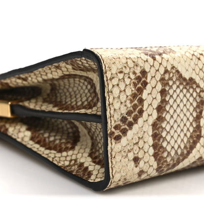 Gucci Raffia Elaphe GG Small Ophidia Chain Shoulder Bag Natural Cream Brown 9 of 10