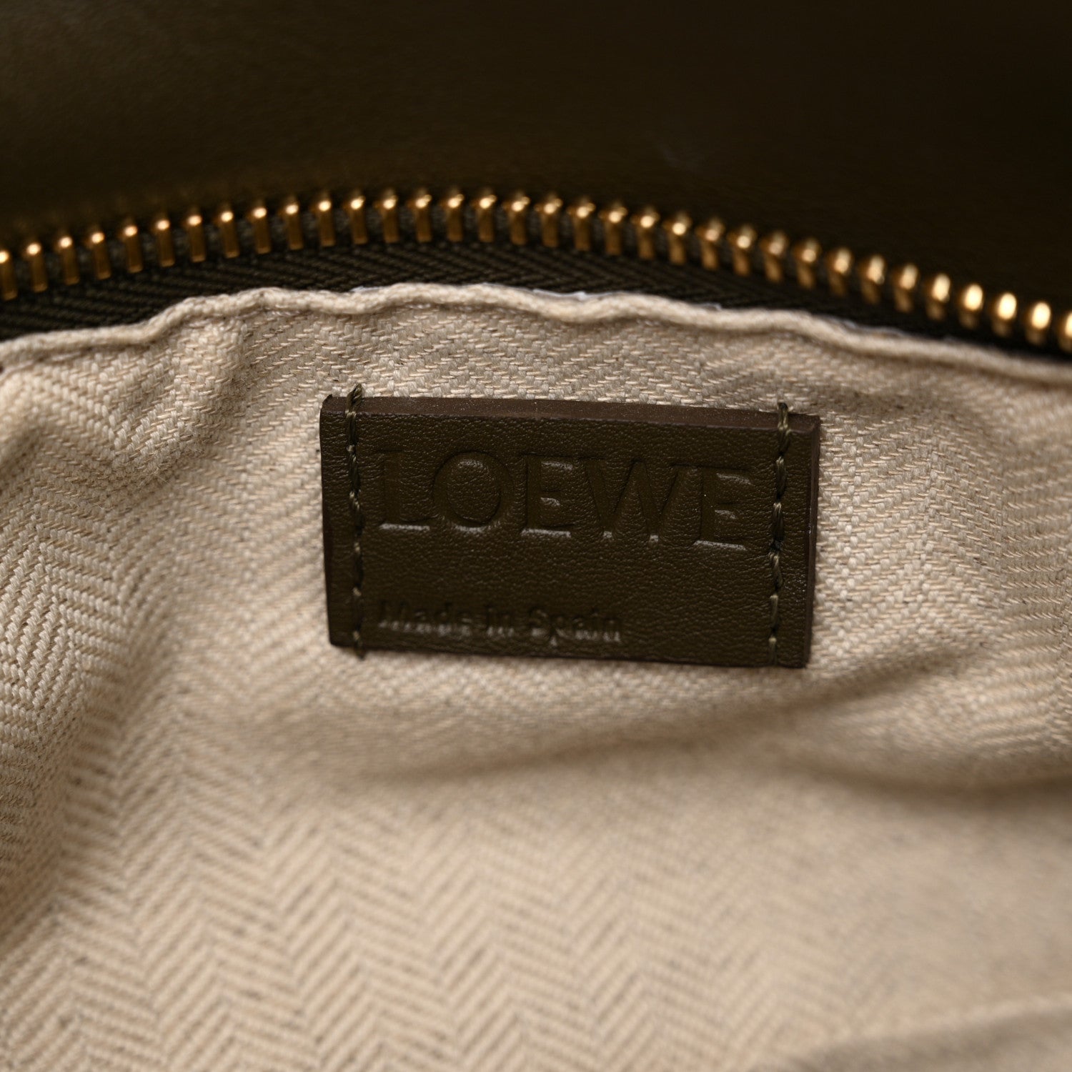 Loewe Calfskin Small Puzzle Bag Dark Khaki Green 6 of 10