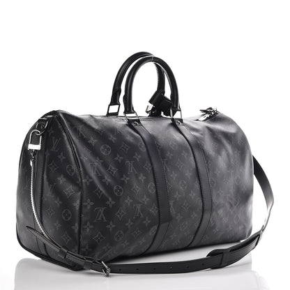 Louis Vuitton Monogram Eclipse Keepall Bandouliere 45 3 of 10