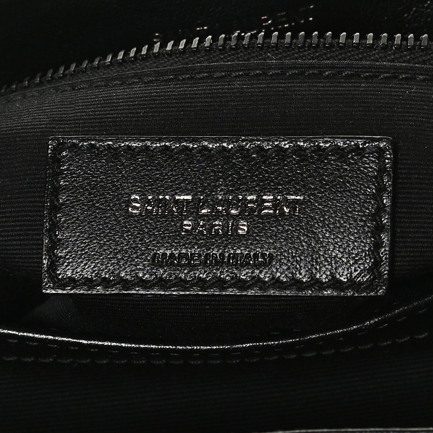 Saint Laurent Calfskin Y Quilted Monogram Toy Loulou Crossbody Bag Black 7 of 12