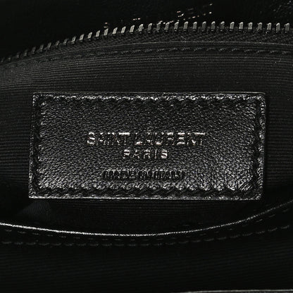 Saint Laurent Calfskin Y Quilted Monogram Toy Loulou Crossbody Bag Black 7 of 12