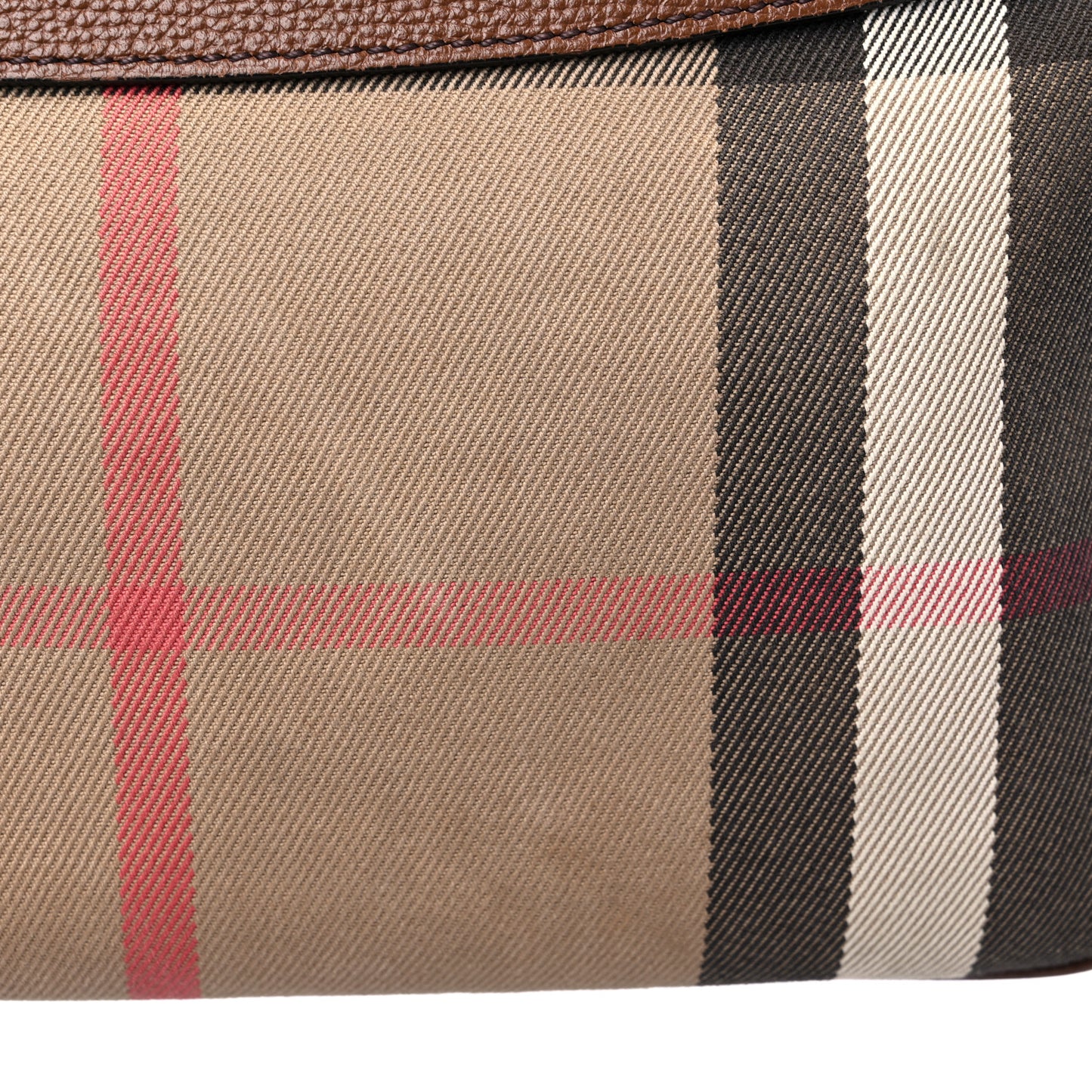 House Check Derby Peyton Crossbody Clutch Bag Tan