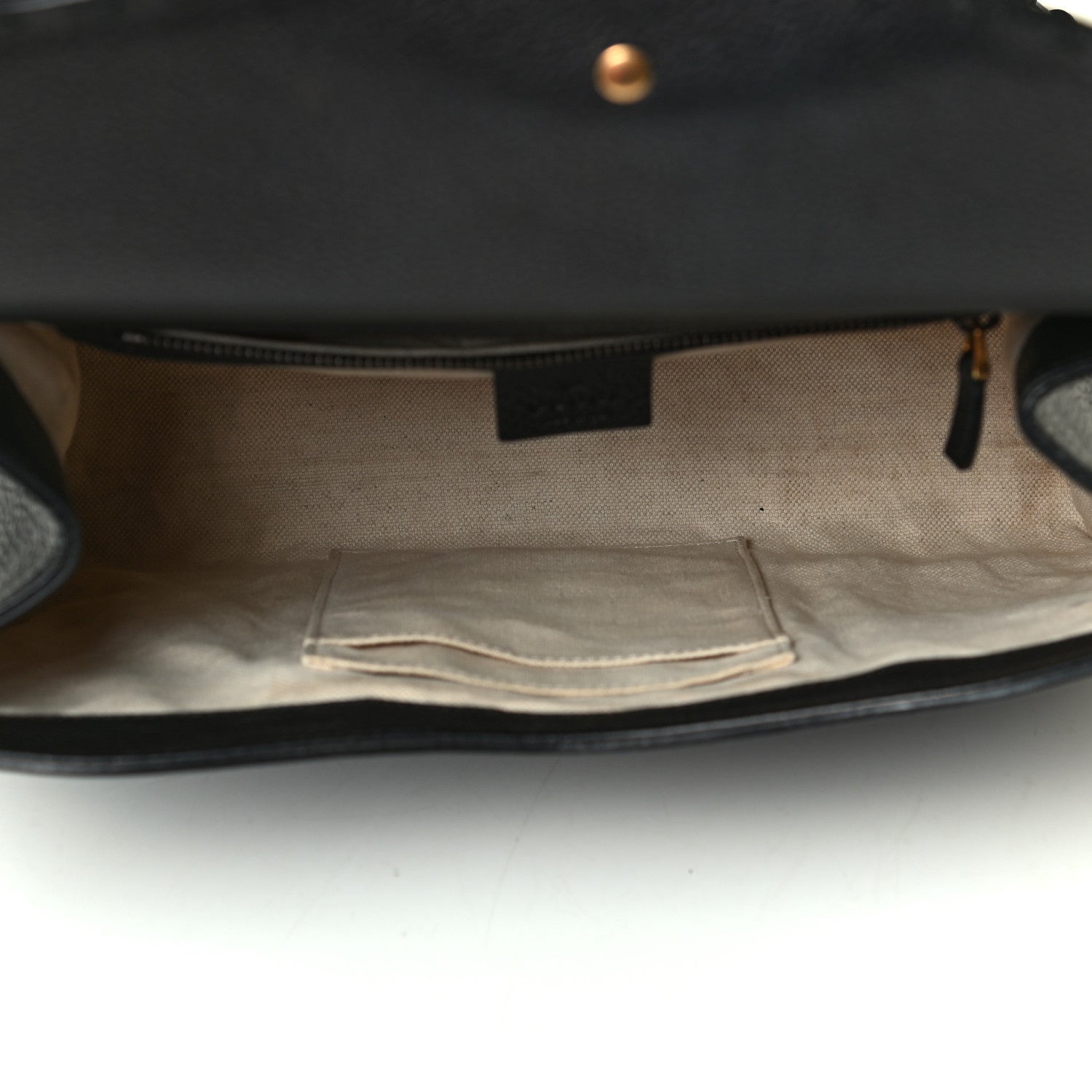 Gucci Calfskin Small GG Marmont Top Handle Bag Black 5 of 13