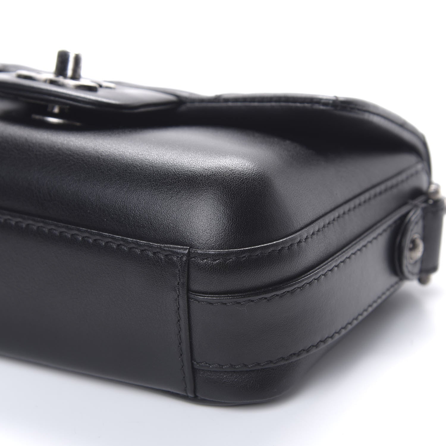 Chanel Calfskin Quilted Small Rock My Shoulder Flap Black 6 of 9