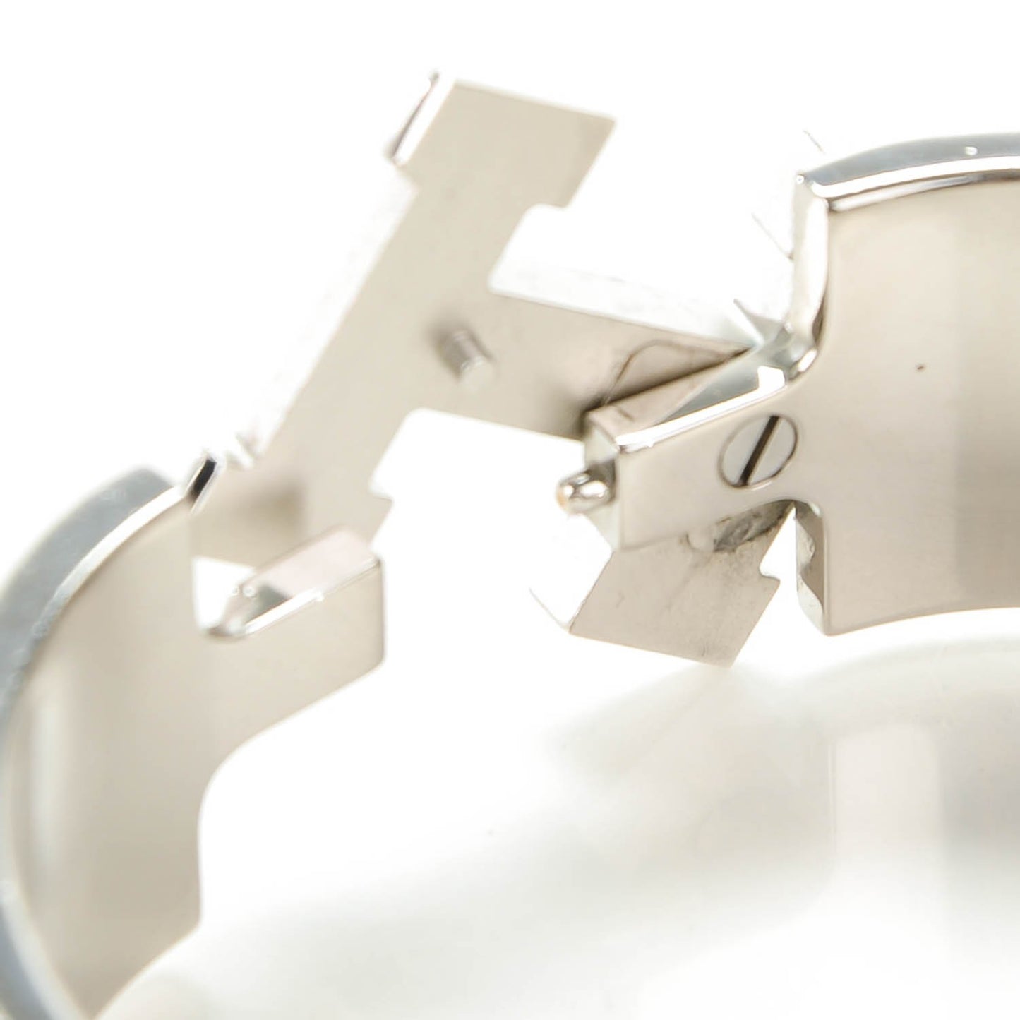 Enamel Wide Clic Clac H Bracelet PM Bleu Electrique