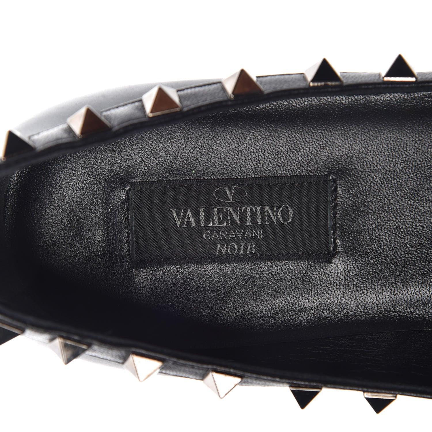 Valentino Garavani Nappa Rockstud Ballerina Flats 37 Black 8 of 9