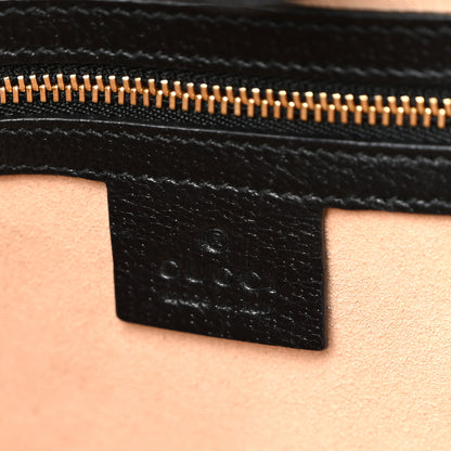 Gucci Textured Calfskin Web Medium Ophidia Shopping Tote Black 6 of 10