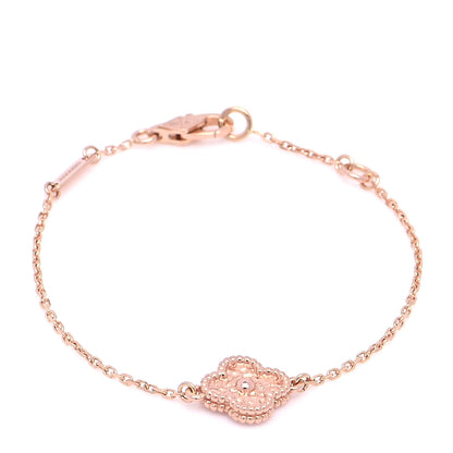 Van Cleef & Arpels 18K Rose Gold Sweet Alhambra Bracelet 1 of 6
