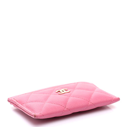 Chanel Caviar Quilted Card Holder Pink 4 of 8