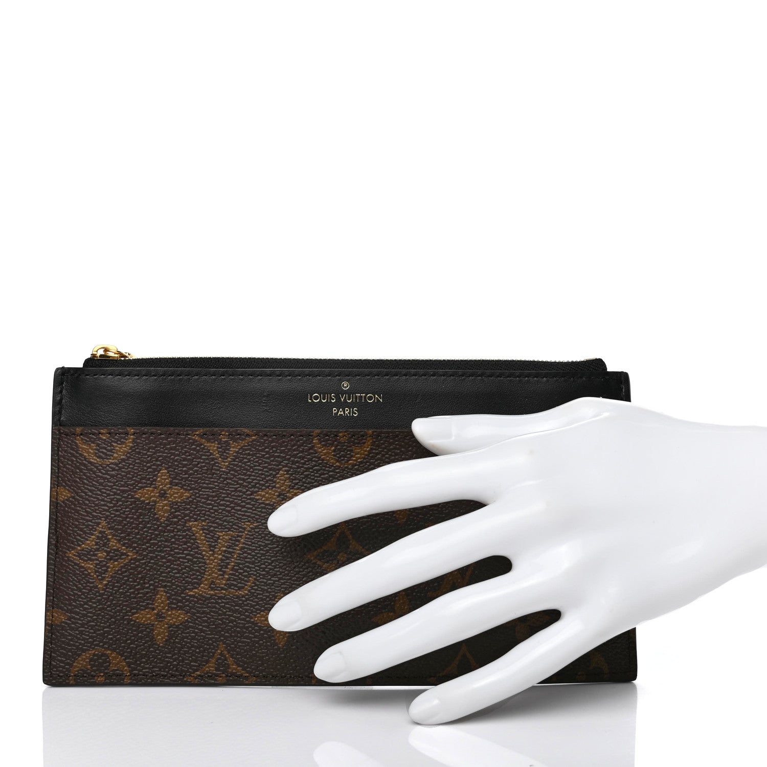 Louis Vuitton Monogram Slim Purse Black 2 of 8
