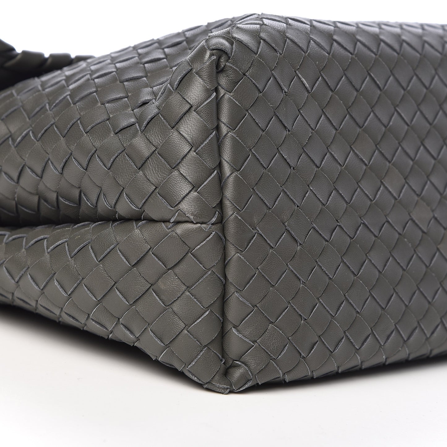 Nappa Intrecciato Large Olimpia Bag Light Grey