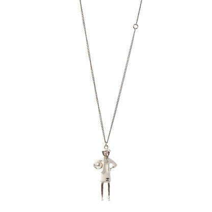 Chanel Enamel Pearl Coco CC Pendant Necklace Gold 1 of 7