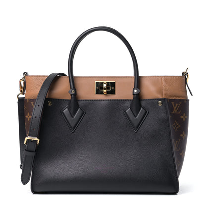Louis Vuitton Calfskin Monogram On My Side Black 1 of 11