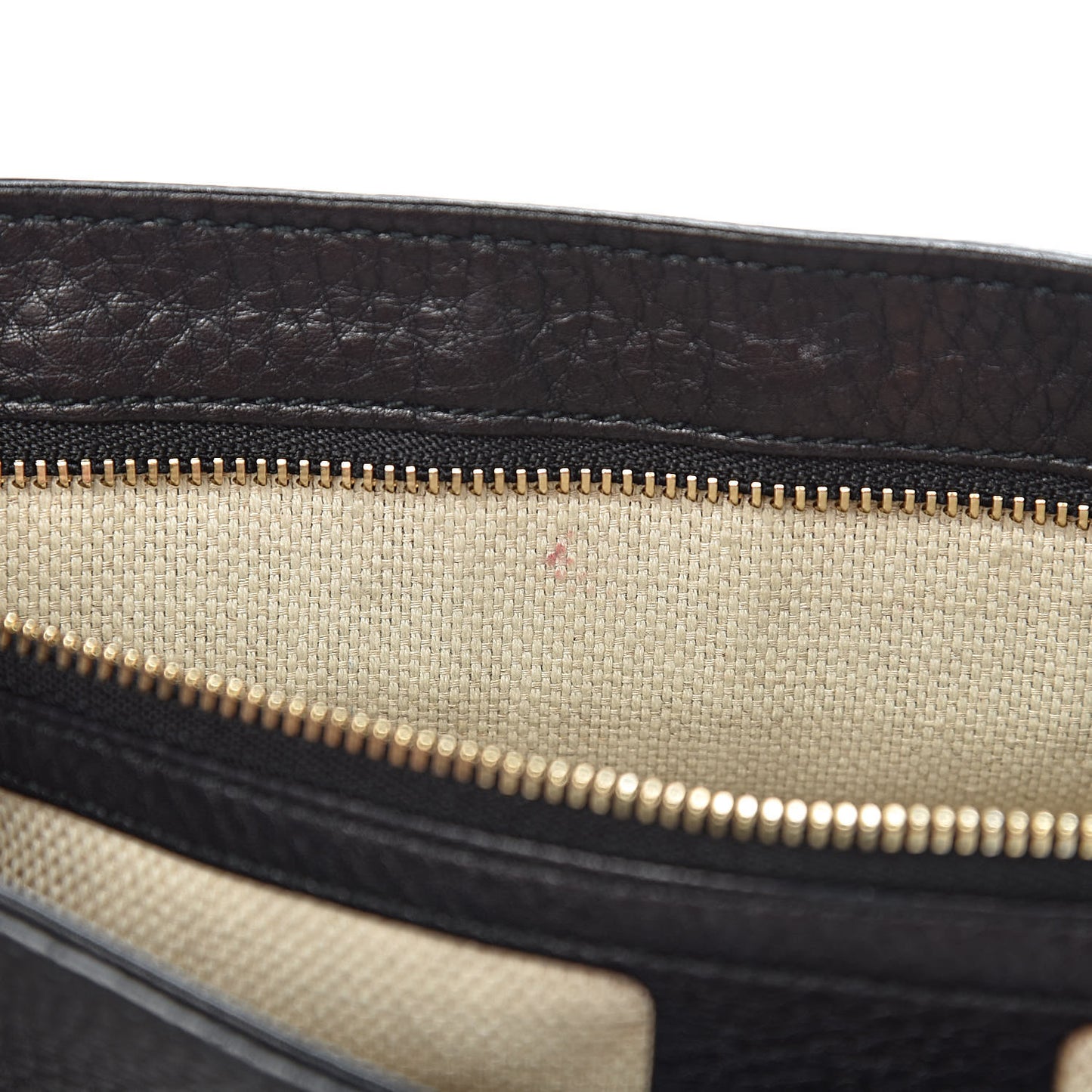 Pebbled Calfskin Medium Soho Flap Crossbody Black