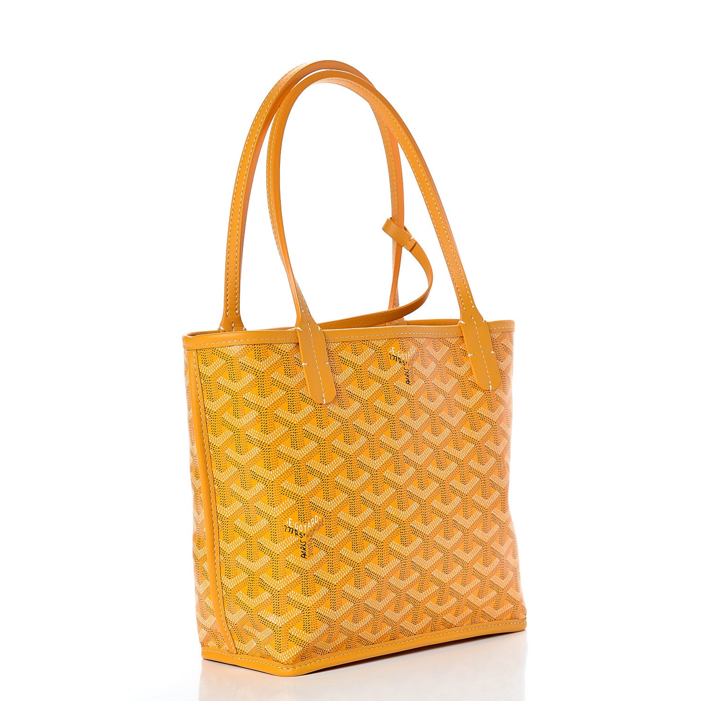 Goyardine Reversible Mini Anjou Yellow