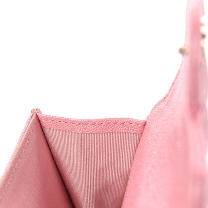 Chanel Iridescent Caviar Quilted Flap Card Holder Rose Pink 6 of 14