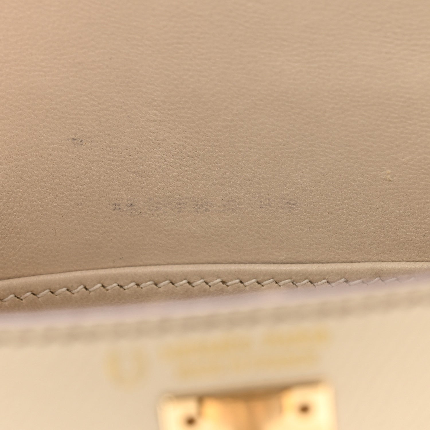 Hermes Epsom Horseshoe Mini Kelly Sellier 20 Craie Etoupe 11 of 12