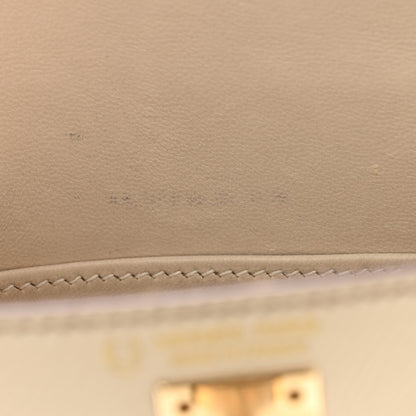Hermes Epsom Horseshoe Mini Kelly Sellier 20 Craie Etoupe 11 of 12