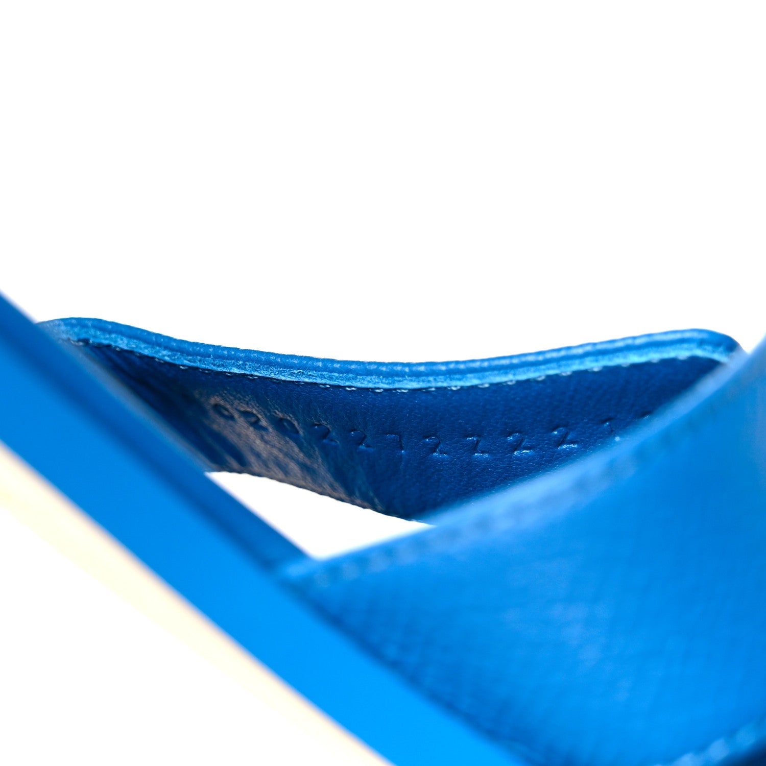 Hermes Epsom Oran Sandals 40 Bleu Bleuet 9 of 9