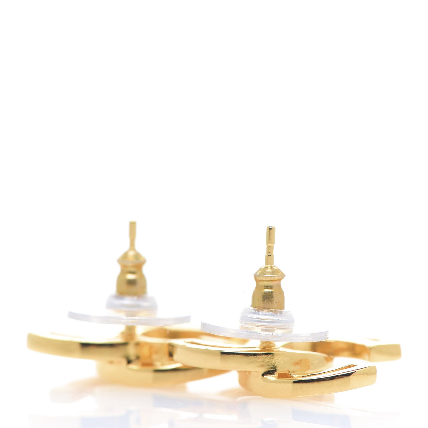 Metal Obazine CC Earrings Gold