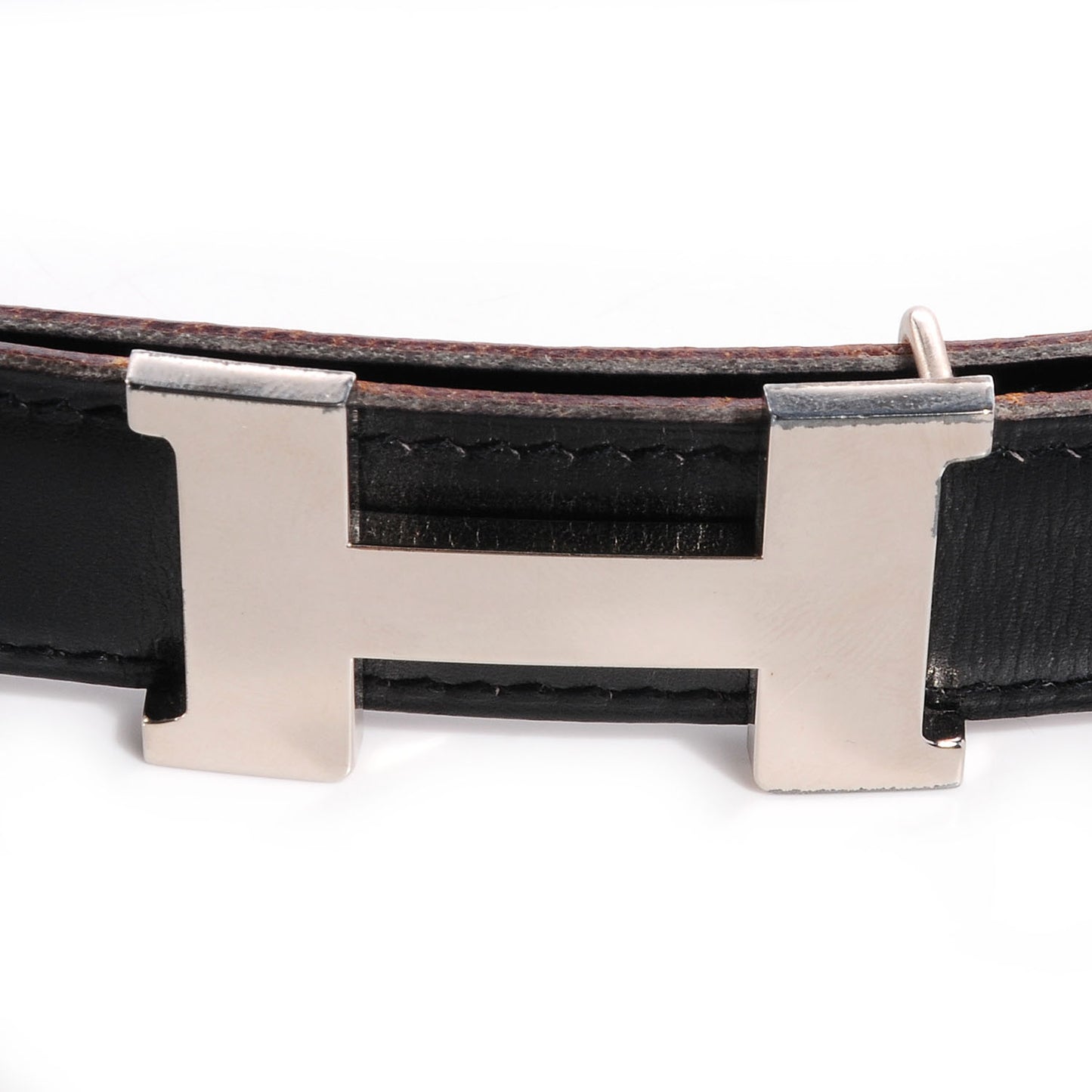 Box Togo Reversible Constance 24mm Silver Constance H Belt Noir Gold 75