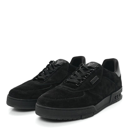 Louis Vuitton Suede Mens LV Trainer Sneakers 10 Black 4 of 10